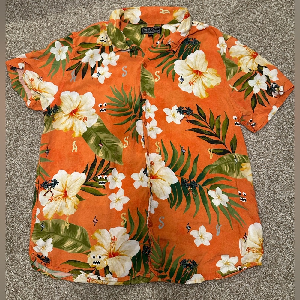 Guess X J Balvin Button Up Size Large - image 1